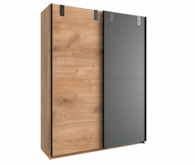 Kinderzimmer Schränke|Kinderzimmer Schränke|WIMEX Schwebetürenschrank Liverpool 135 x 198 cm Eiche