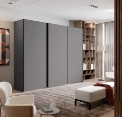 Kleiderschränke|Clara Home Schwebetürenschrank Lousada 302 x 235 cm Betongrau