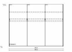 Kleiderschränke|Clara Home Schwebetürenschrank Lousada 302 x 235 cm Betongrau