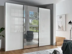 Wiemann Kleiderschränke-Schwebetürenschrank Monaco 300 x 217 cm Weiß
