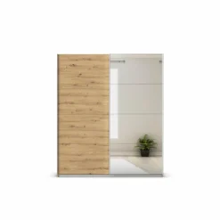 Kleiderschränke|rauch ORANGE Schwebetürenschrank Quadra 181 x 210 cm Artisan-Eiche