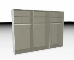 Kleiderschränke|rauch ORANGE Schwebetürenschrank Scale 300 x 223 cm Weiß / Spiegel