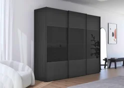 Kleiderschränke|rauch BLACK Schwebetürenschrank Scale 300 x 236 cm Schwarz