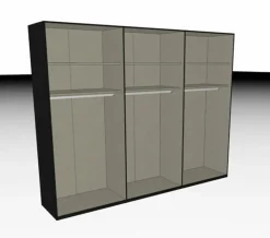 Kleiderschränke|rauch BLACK Schwebetürenschrank Scale 300 x 236 cm Schwarz
