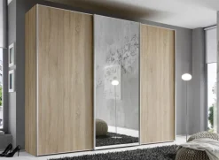 Kleiderschränke|Staud Schwebetürenschrank Sinfonie 249 x 222 cm Eiche Sonoma