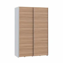 Kleiderschränke|FORTE Schwebetürenschrank Stolat 120 x 190 cm Eiche