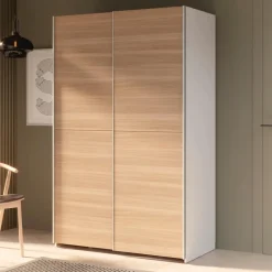 Kleiderschränke|FORTE Schwebetürenschrank Stolat 120 x 190 cm Eiche