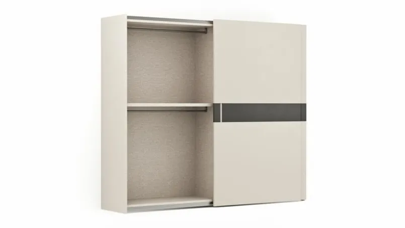 Kleiderschränke|Sormani Schwebetürenschrank Terni 280 x 239 cm Perlmutt