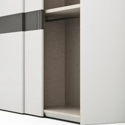 Kleiderschränke|Sormani Schwebetürenschrank Terni 280 x 239 cm Perlmutt
