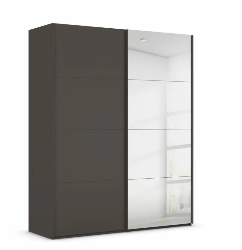 rauch ORANGE Kleiderschränke-Schwebetürenschrank Vareno 181 x 222 cm Graphit