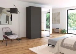 rauch ORANGE Kleiderschränke-Schwebetürenschrank Vareno 181 x 222 cm Graphit
