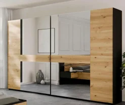 Schwebetürenschrank Ventura 301 x 223 cm<rauch BLACK Hot