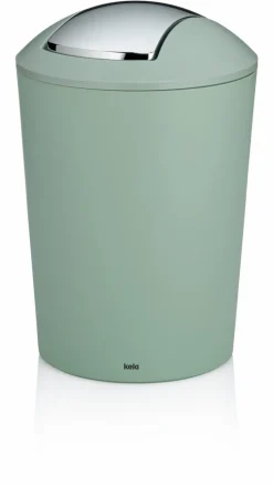 Kela Badzubehör-Schwingdeckeleimer Marta 5,0 L Jade