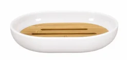 Kleine Wolke Badzubehör-Seifenschale Timber Weiß