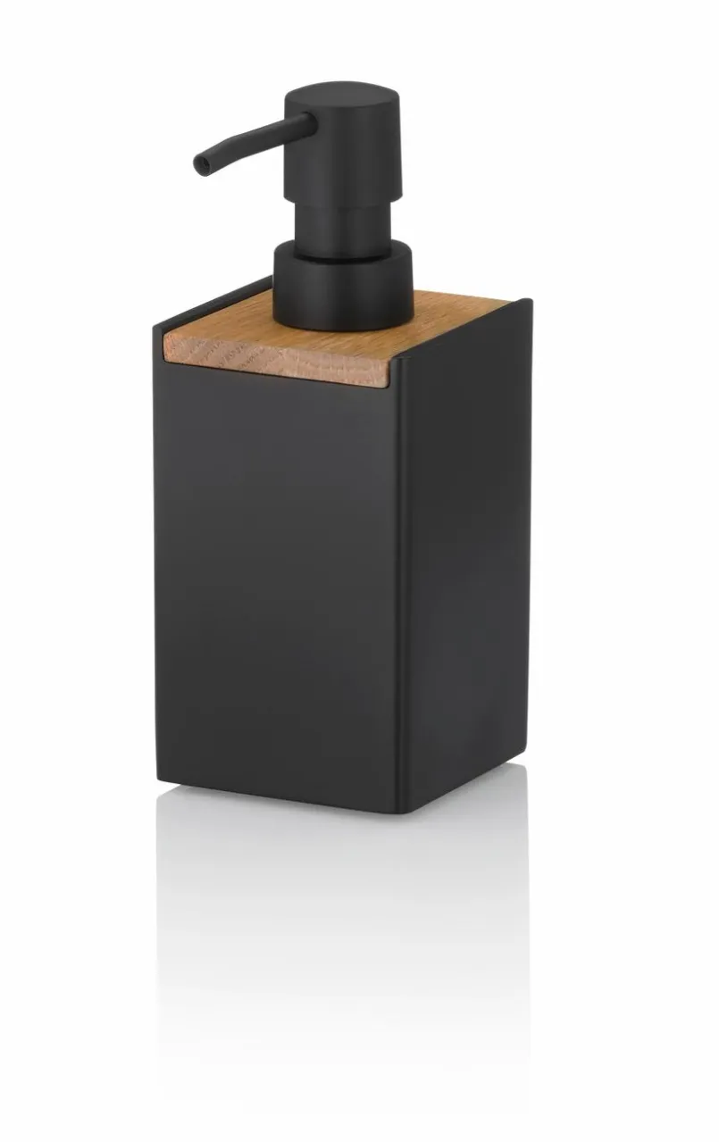 Badzubehör|Kela Seifenspender Cube Schwarz