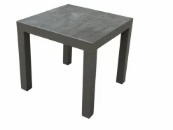 Loungetische|Balkontische-Seitentisch Deluxe Lounge Alu 50x50cm Dunkelgrau