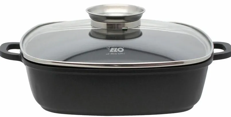 ELO Pfannen-Servierpfanne Alucast 28 cm Schwarz