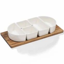 ladelle Schalen & Schüsseln|Schalen & Schüsseln-Servier-Set Alto 44,8 x 21,2 cm Braun