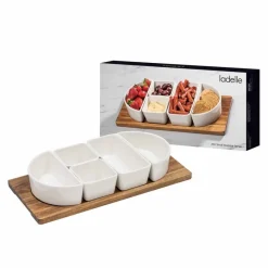 ladelle Schalen & Schüsseln|Schalen & Schüsseln-Servier-Set Alto 44,8 x 21,2 cm Braun