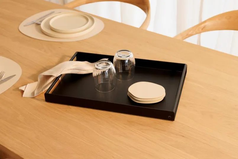 Tabletts|Tabletts|Metallbude Serviertablett Dava Schwarz