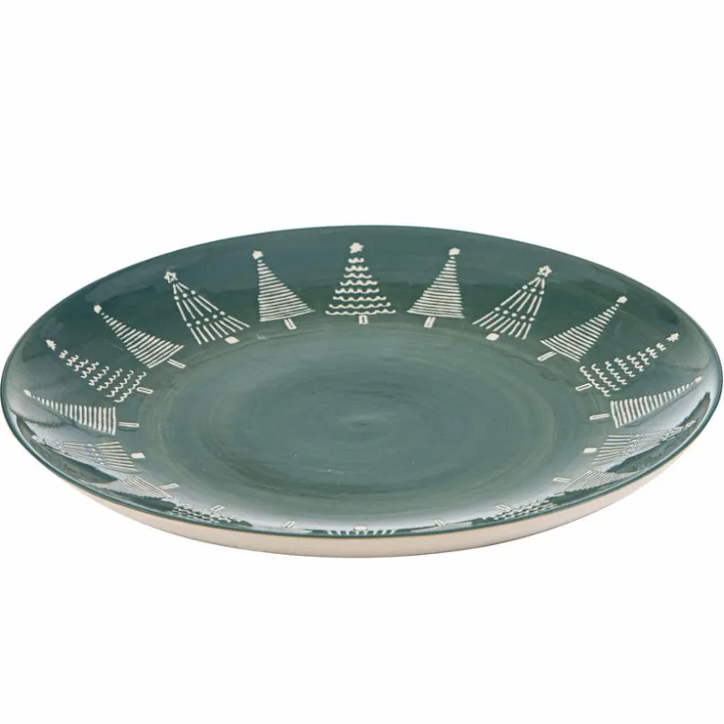 Platten|Servierplatten|ladelle Servierteller Christmas Evergreen Ø 27 cm Grün