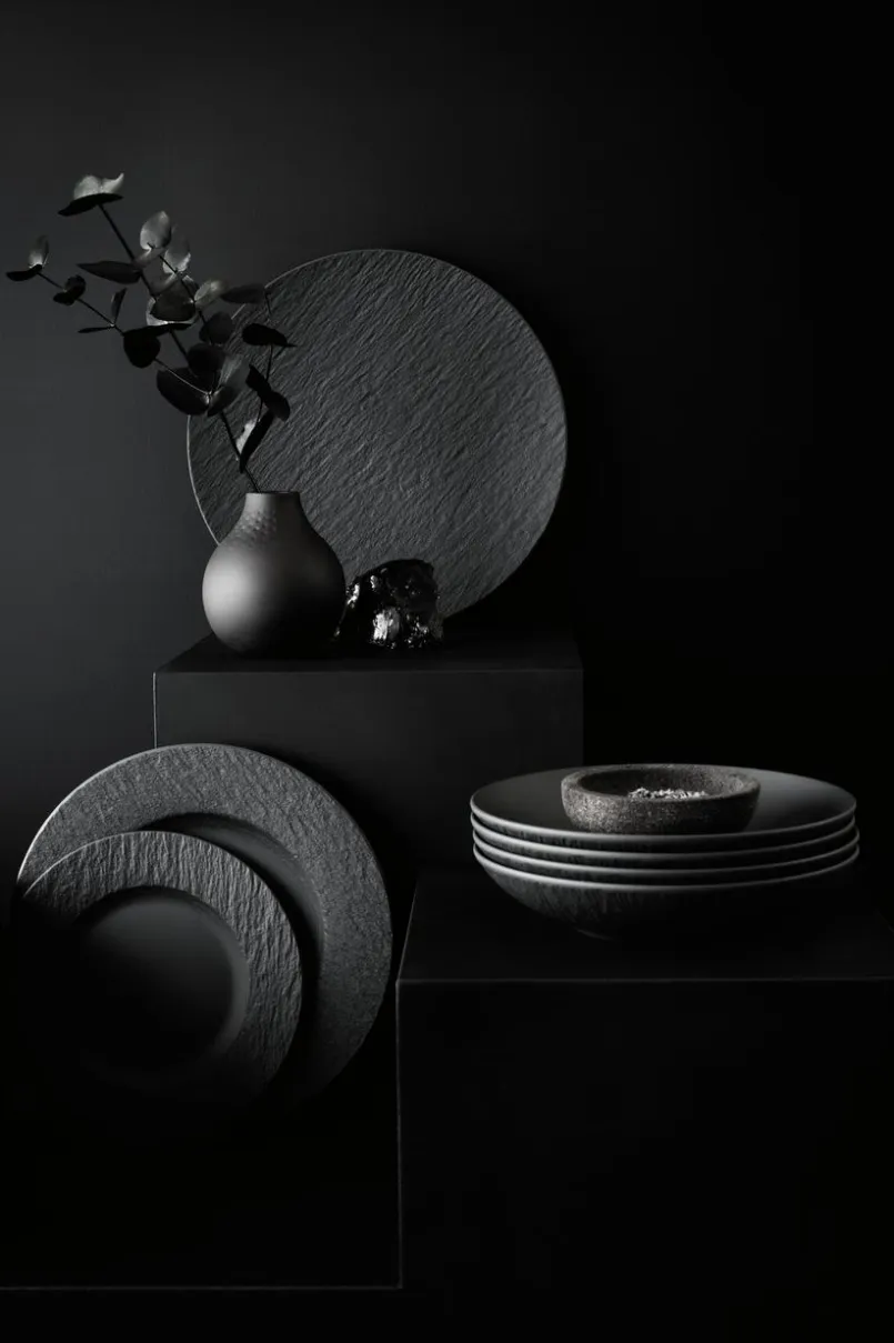 Villeroy & Boch Platten|Servierplatten-Servierteller Coupe 25 cm Schwarz