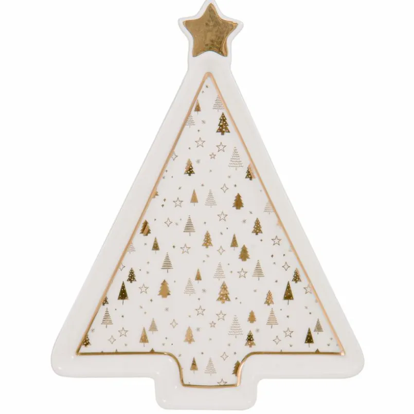ladelle Platten|Servierplatten-Servierteller Noelle 16,5 x 21,2 cm Gold