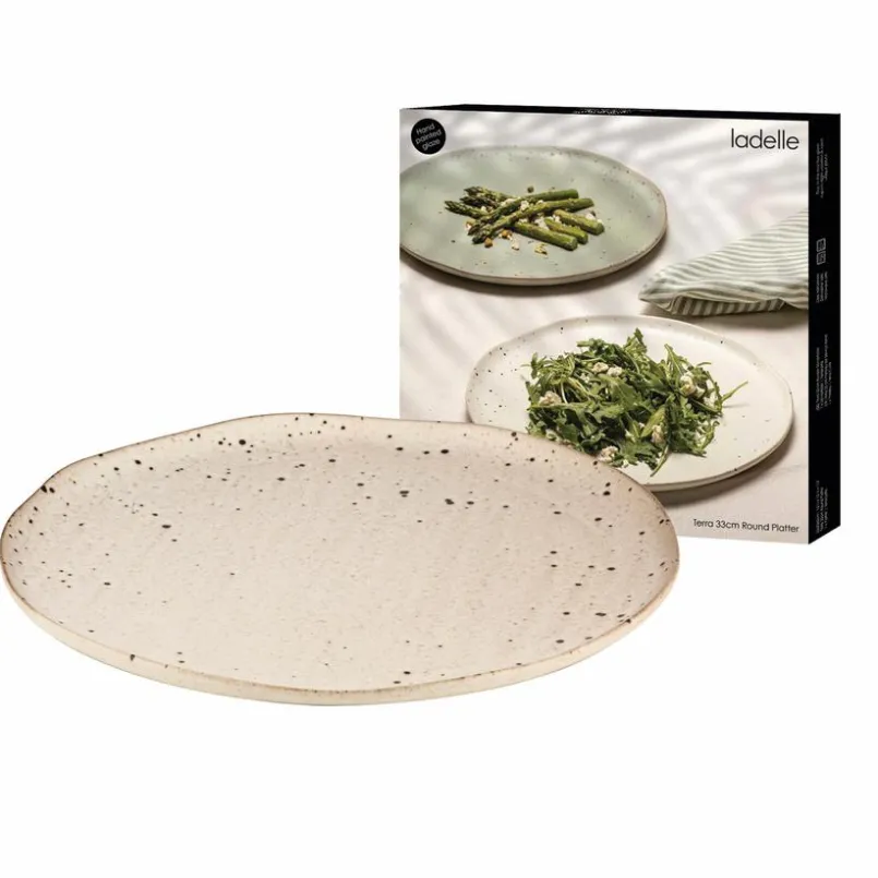 ladelle Platten|Servierplatten-Servierteller Terra Ø 33,8 cm Ecru
