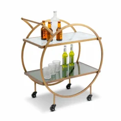 Servierwagen|KARE DESIGN Servierwagen Loft Brass 84824 Gold