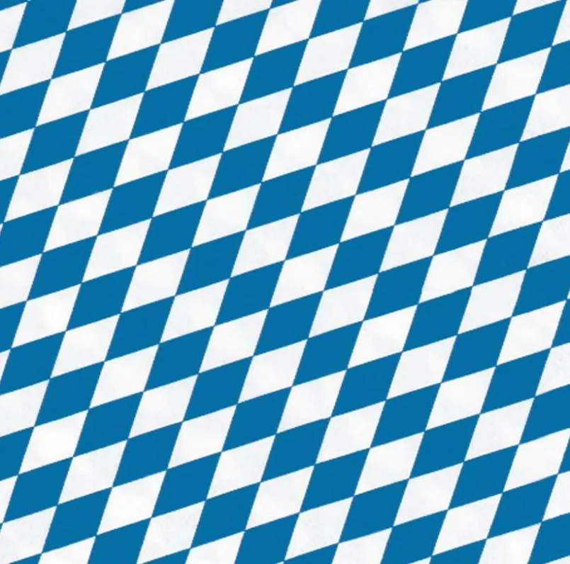 Tischwäsche|Tischwäsche-Serviette Bayernraute 20tlg. Blau