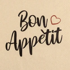 Tischwäsche|Tischwäsche-Serviette Bon Appètit 20tlg. Braun