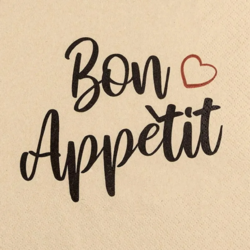 Tischwäsche|Tischwäsche-Serviette Bon Appètit 20tlg. Braun