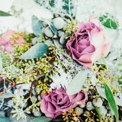 Tischwäsche|Tischwäsche-Serviette Delicate Bunch 20tlg. Lila