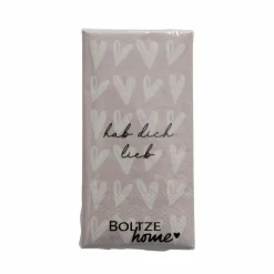 BOLTZE Tischwäsche|Tischwäsche-Serviette Lieb 16tlg. Grau