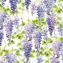 Tischwäsche|Tischwäsche| Serviette Purple Wisteria 20tlg. Lila