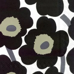 Tischwäsche|Tischwäsche-Serviette Uniko 20tlg. Schwarz