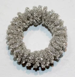 Halterungen| Serviettenring Pailette Silber