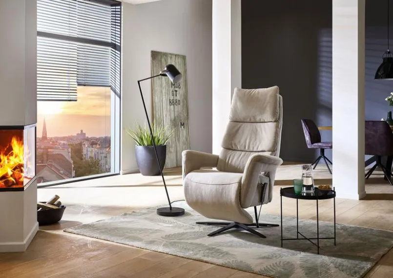 Sessel|HUKLA Sessel Bordeaux Ecru