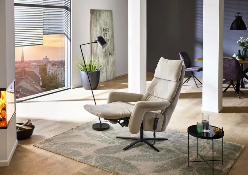 Sessel|HUKLA Sessel Bordeaux Ecru