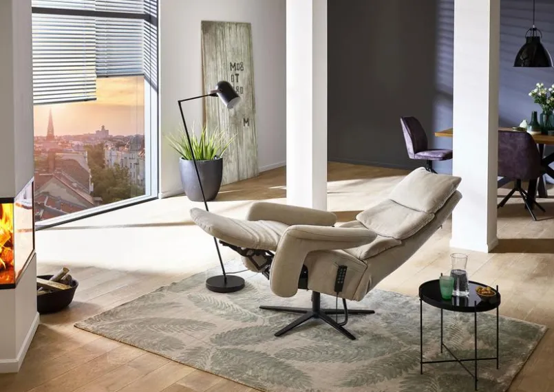 Sessel|HUKLA Sessel Bordeaux Ecru