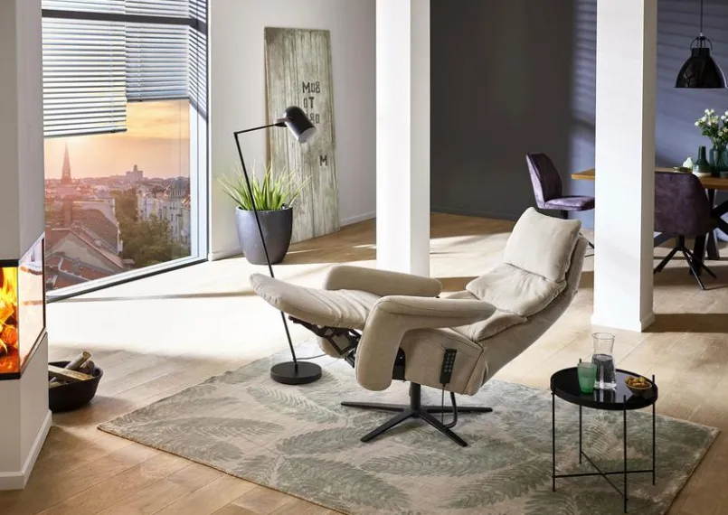 Sessel|HUKLA Sessel Bordeaux Ecru