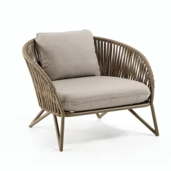 Loungesessel|Gartenstühle|DAHEIM Sessel Branzie Braun