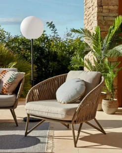 Loungesessel|Gartenstühle|DAHEIM Sessel Branzie Braun
