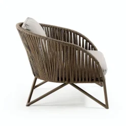 Loungesessel|Gartenstühle|DAHEIM Sessel Branzie Braun