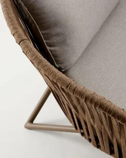 Loungesessel|Gartenstühle|DAHEIM Sessel Branzie Braun
