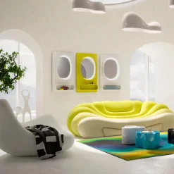 Sessel|KARE X KARIM RASHID Sessel Glow Wave 70889 Weiß