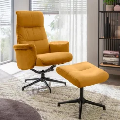 Sessel-Sessel mit Hocker Villach Gold