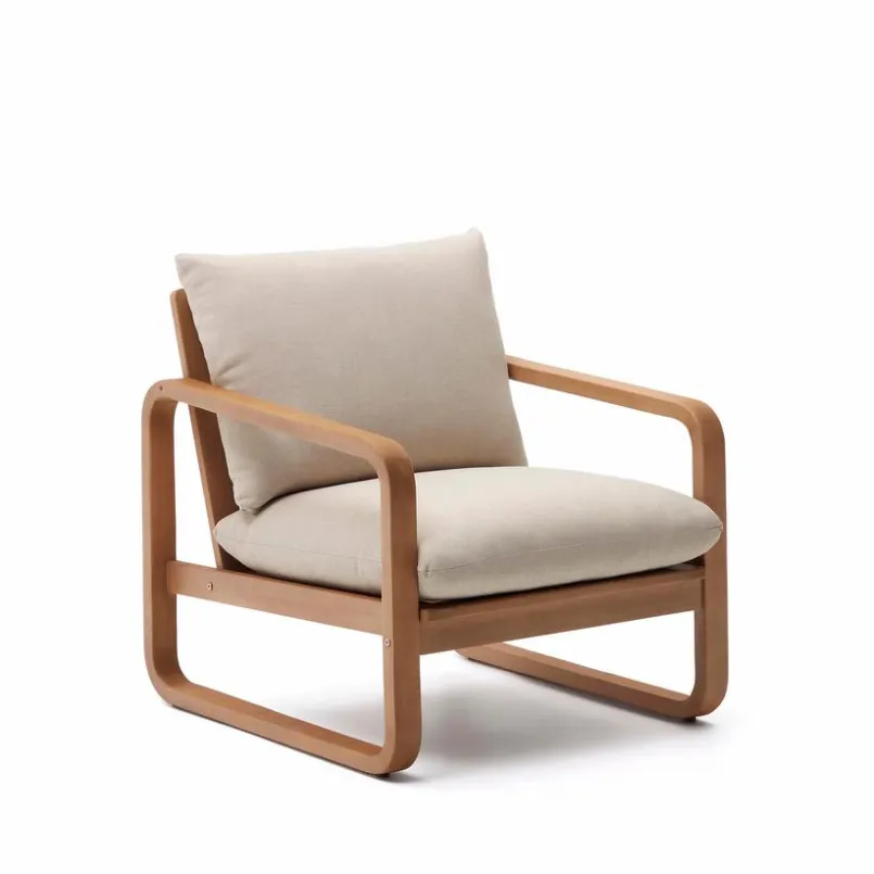 Kave Home Loungesessel|Gartenstühle-Sessel Sacaleta Beige