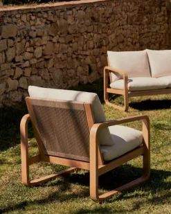Kave Home Loungesessel|Gartenstühle-Sessel Sacaleta Beige