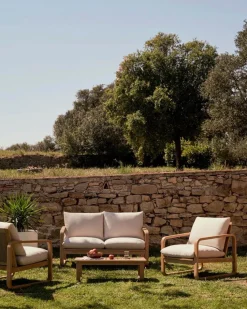 Kave Home Loungesessel|Gartenstühle-Sessel Sacaleta Beige